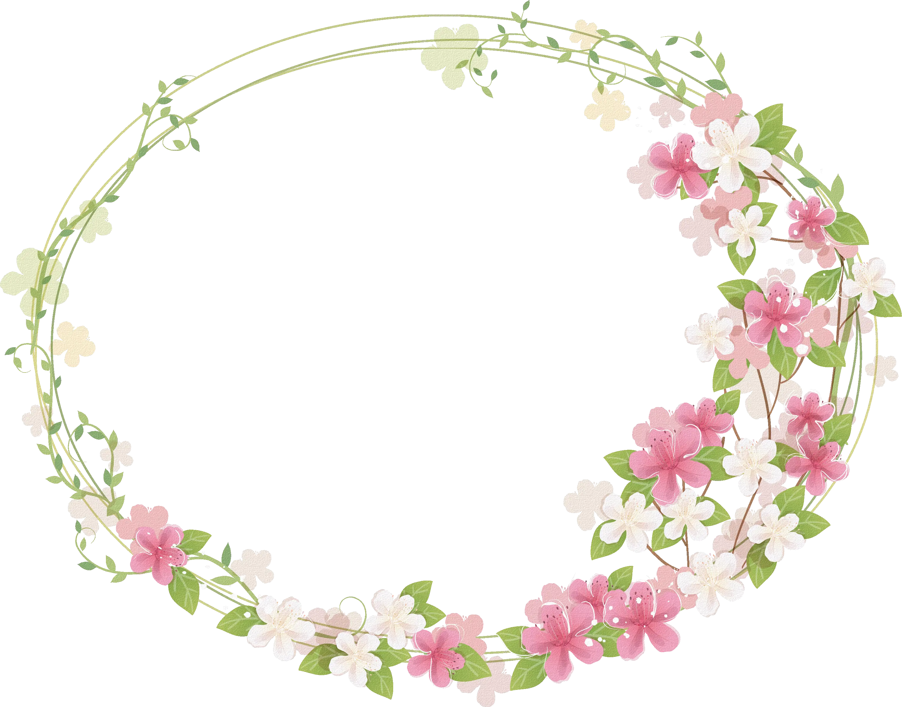 Download Floral Frame Png Photos For Designing Projects Floral Frame Transparent Background Oval Frame Png PNG transparent background