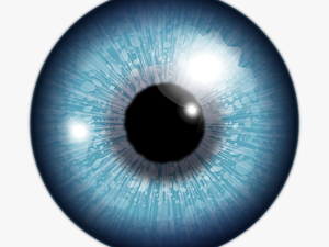 Transparent Robot Eye Png - Blue Contact Lens Png