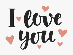 I Love You Png Background - Love