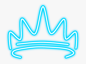 #neon #glow #crown #blue #hat #f