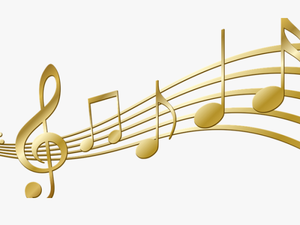 Musical Note Portable Network Graphics Staff Clef - Gold Music Notes Png