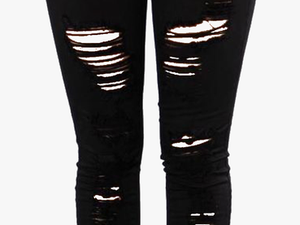 Black Ripped Jeans Png