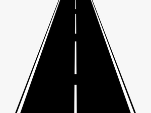 Horizontal Road Clipart - Straight Road Cartoon Png