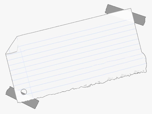 Transparent Paper With Tape Png 