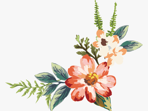 Old Drawing Flower - Flower Png 