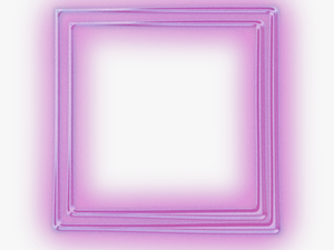 Neon Square Squares Kare Frame Frames Border Borders - Glowing Neon Square Png