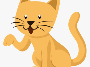 Cat Clipart Transparent Background - Transparent Background Cat Cartoon Png