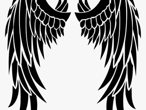 Clipart - Angel Wings Clipart Black And White