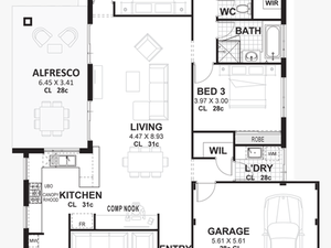 Floor Plan Of A 3 Bedroom House