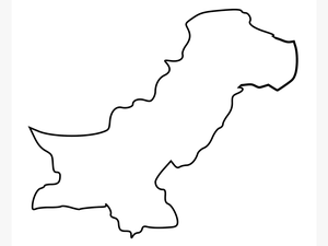 Black Outline Map Of Pakistan Cl