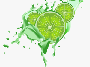#mq #green #lime #splash #fruits - Green Lemon Png
