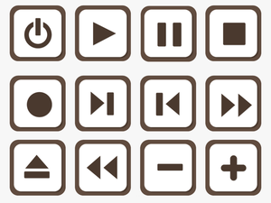 Button Media Player Icon - Icon Play Pause Stop Png