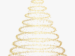 Deco Gold Tree Ornament Transpar
