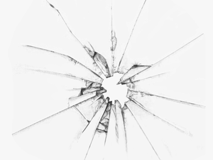 Wall Crack Png Image Background - Bullet Hole In Glass Png