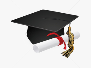 Graduation Cap Png Transparent - Graduation Cap And Scroll