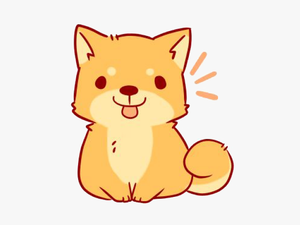 Shiba Inu Clipart Chibi - Cute Shiba Inu Sticker