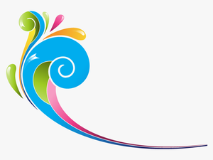 Transparent Decorative Swirls Clipart - Swirl Color Vector Png