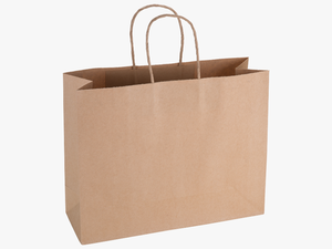 Transparent Brown Paper Bag Png - Wide Paper Bag