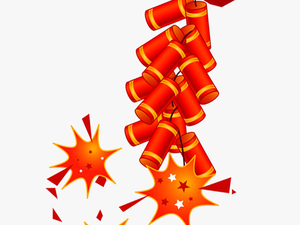 Chinese New Year Fire Cracker Logo 