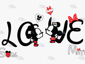 Mickey Mouse Minnie Mouse T-shirt Soulmate The Walt - Mickey E Minnie Love Png