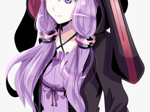Purple Anime Girl Transparent Ba