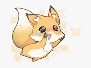 Transparent Cute Fox Png - Kawai