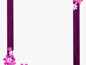 Pink Floral Border Png Picture -