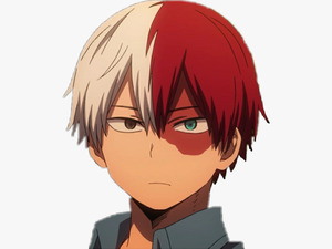 Todoroki Shouto Bokunoheroacademia Myheroacademia Bnha - Anime Red And White Hair Boy