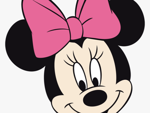 Mickey Mouse Outline Svg - Pink Minnie Mouse Face