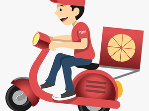 Delivery Man Vector Bike