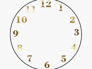 Clock Numbers Png - Clock Numbers Template Png