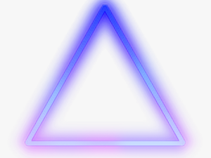 #neon #triangle #purple #magic #repost #remix #party - Purple Neon Triangle Png