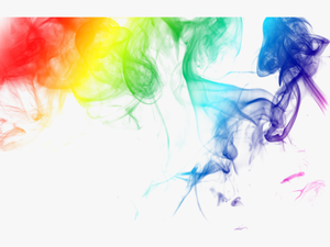 Rainbow Colored Smoke - Rainbow Smoke Transparent Background