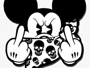 #mickey #middlefinger #fuckyou #freetoedit - Mickey Mouse Middle Finger Drawing