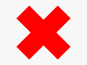 Red Cross - False Icon Png
