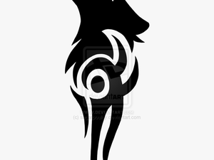 Black Wolf Tattoos Png Png Images - Wolf Tribal Tattoo Design