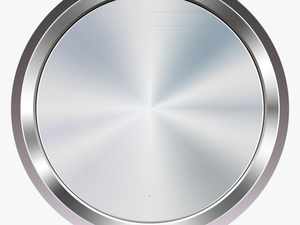 Car Button Download - Transparent Metal Circle Png