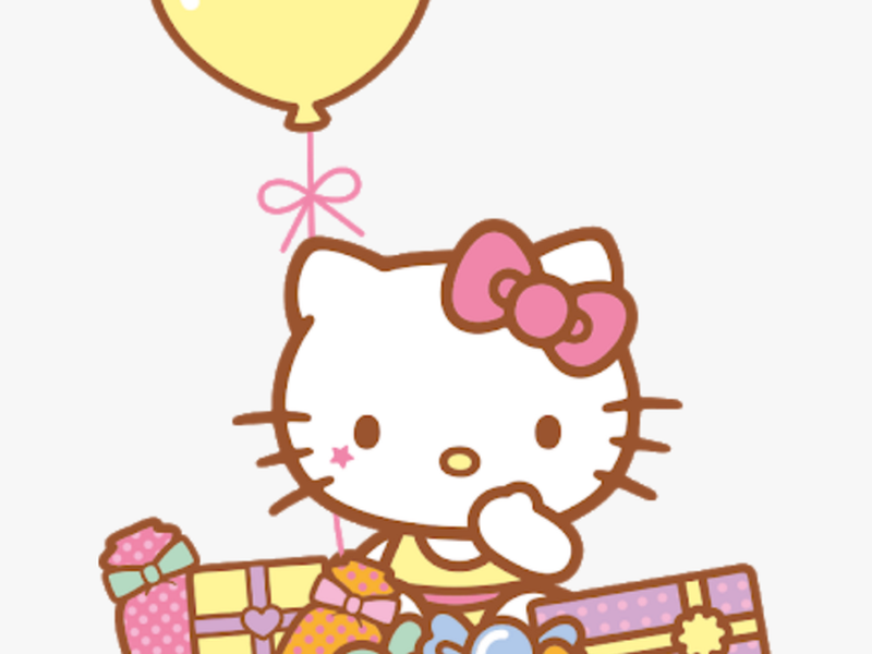 Transparent Kawaii Candy Png - Hello Kitty Birthday Png