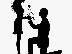 Propose Couple On Valentine Day Transparent Png Images - Love Boy And Girl Png