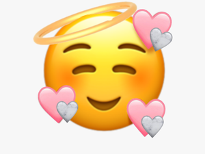 Transparent Angel Emoji Clipart - Transparent Cute Emoji Png