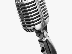 Transparent Podcast Microphone Png - Mic Stand Up Png