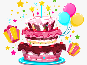 Birthday Cake Illustration - Hap