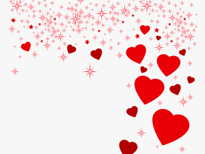 Heart Valentines Day Clip Art - Floating Love Hearts Png
