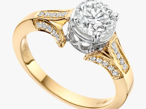 Ring Png - Solitaire Diamond Ring Gold