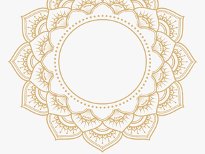 #mandala #gold #overlay #frame - Gold Mandala Transparent Background