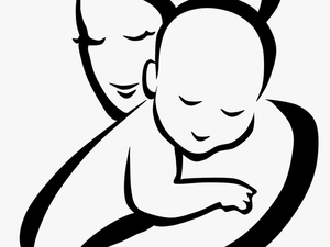 Mother Child Infant Clip Art - Mother And Baby Clipart Png