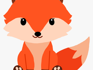 #fox #baby #cartoon #babyfox #kit #cub #pup #clipart - Set Vector Woodland Animals