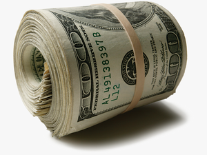 Transparent Roll Of Money Png - 