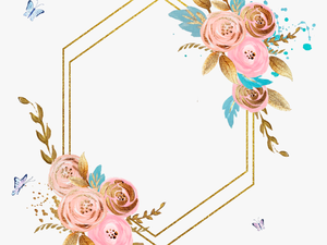 #rose #square #flower #floral #frame #butterfly #gold - Psychology