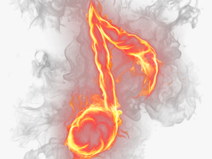 #ftestickers #music #musicnote #fire #flames - Music Fire Png Transparent